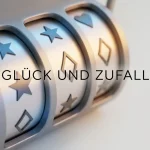 Abstrakte beleuchtete Slotwalzen mit neutralen Symbolformen